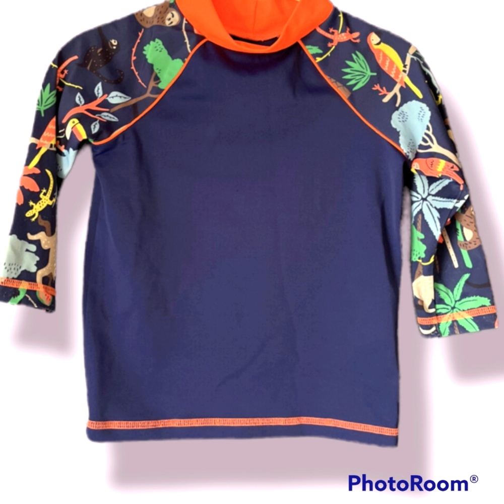 Boden jungle animal swim rashguard